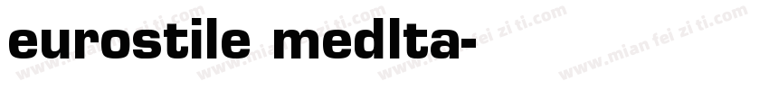 eurostile medlta字体转换
